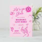ラストロデオディスコ女性のカーボーイバチェロレッテ 招待状 (スタンド正面)