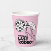 ラストロデオディスコ女性のカーボーイバチェロレッテ 紙コップ (正面)