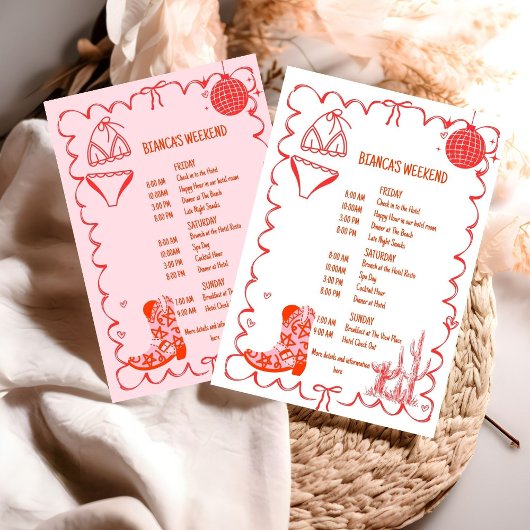 ラストロデオナッシュビルバチェロレッテ週末パーティー 招待状