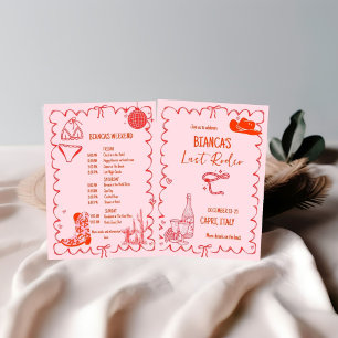 ラストロデオナッシュビルバチェロレッテ週末パーティー 招待状