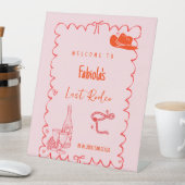 ラストロデオナルシヴルバチェロレッテウェルカムサイン 台座サイン (インサイチュ)