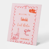 ラストロデオナルシヴルバチェロレッテウェルカムサイン 台座サイン (正面)