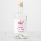 ラストロデオバチェロレッテウィークエンドピンク酒ラベル リキュールボトルラベル (正面)