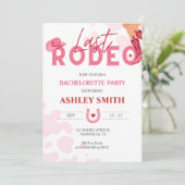 ラストロデオバチェロレッテピンク女性のカーボーイ 招待状 (スタンド正面)