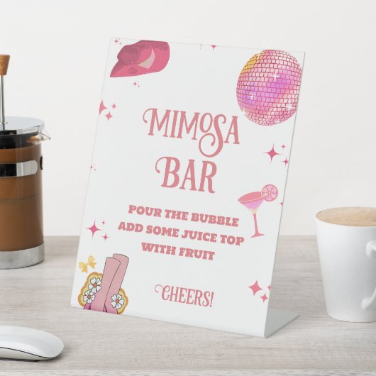 ラストロデオバチェロレッテミモサバーテーブルの記号 台座サイン (インサイチュ)