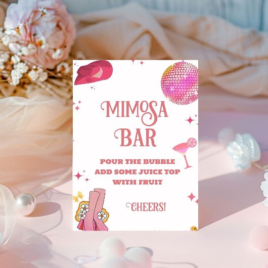 ラストロデオバチェロレッテミモサバーテーブルの記号 台座サイン