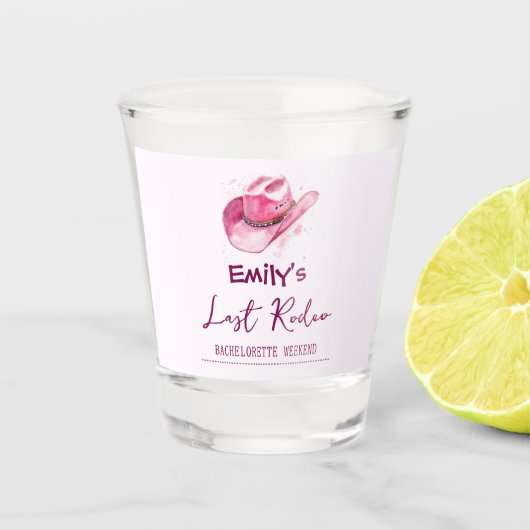 ラストロデオバチェロレッテ週末 | ピンクショットグラス ショットグラス (正面)