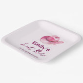 ラストロデオバチェロレッテ週末 | ピンク紙プレート ペーパープレート (傾斜あり)