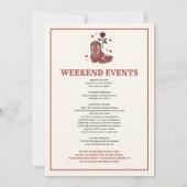 ラストロデオバチェロレッテ週末 招待状 (裏面)