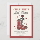 ラストロデオバチェロレッテ週末 招待状 (正面)