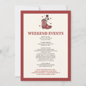 ラストロデオバチェロレッテ週末 招待状 (裏面)