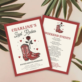 ラストロデオバチェロレッテ週末 招待状