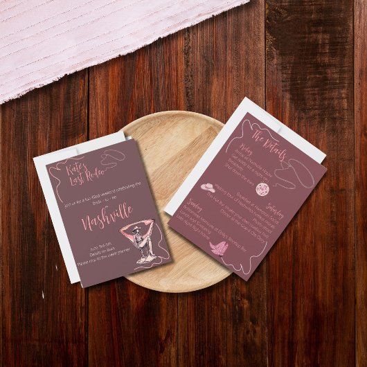 ラストロデオバチェロレッテ 招待状