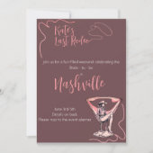 ラストロデオバチェロレッテ 招待状 (正面)