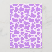 ラストロデオパープル女性のカーボーイブライダルシャワーパーティーゲーム エンクロージャーカード (裏面)