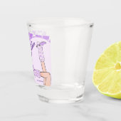 ラストロデオパープル女性のカーボーイブライダルシャワーパーティー ショットグラス (右)