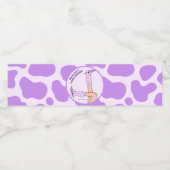 ラストロデオパープル女性のカーボーイブライダルシャワーパーティー ペットボトルラベル (シングルラベル)