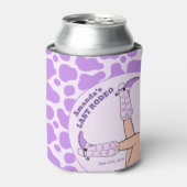 ラストロデオパープル女性のカーボーイブライダルシャワーパーティー 缶クーラー (缶正面)