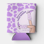 ラストロデオパープル女性のカーボーイブライダルシャワーパーティー 缶クーラー (正面)