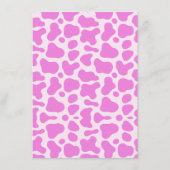 ラストロデオピンク女性のカーボーイブライダルシャワーパーティーゲーム エンクロージャーカード (裏面)