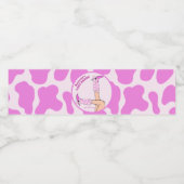 ラストロデオピンク女性のカーボーイブライダルシャワーパーティー ペットボトルラベル (シングルラベル)