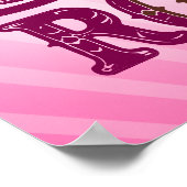 ラストロデオピンク女性のカーボーイNash Bash Bach Welcome ポスター (角)