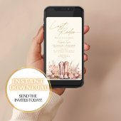 ラストロデオブーツフローラ女性のカーボーイブライダルシャワー 招待状