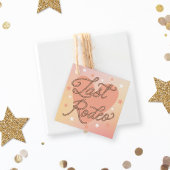 ラストロデオレトロウエスタンスウィートハートブライダルシャワー フェイバータグ