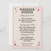 ラストロデオ女性のカーボーイおもしろいNash Bashバチェロレッテ 招待状 (裏面)