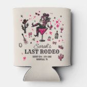 ラストロデオ女性のカーボーイおもしろいNash Bashバチェロレッテ 缶クーラー (裏面)