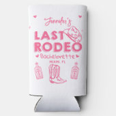 ラストロデオ女性のカーボーイクールバチェロレッテ スリム缶クーラー (裏面)