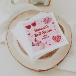 ラストロデオ女性のカーボーイバチェロレッテカクテルナプキンス スタンダードカクテルナプキン