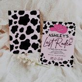 ラストロデオ女性のカーボーイバチェロレッテブライダルシャワー 招待状