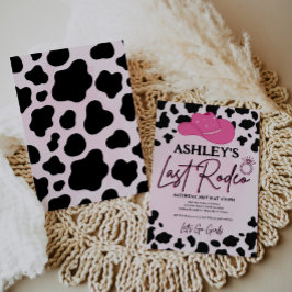 ラストロデオ女性のカーボーイバチェロレッテブライダルシャワー 招待状