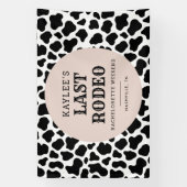 ラストロデオ女性のカーボーイバチェロレッテ週末パーティー 横断幕 (縦)