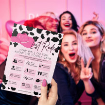 ラストロデオ女性のカーボーイブライダルシャワーバチェロレッテゲーム