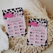 ラストロデオ女性のカーボーイブライダルシャワーバチェロレッテゲーム 招待状