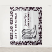 ラストロデオ ウェスタンカウガール バチェロレッテパーティー タペストリー (正面)