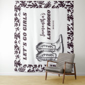 ラストロデオ ウェスタンカウガール ブライズメイドパーティー タペストリー (インサイチュ)