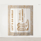 ラストロデオ ウェスタンカウガール ブライズメイドパーティー タペストリー (正面)