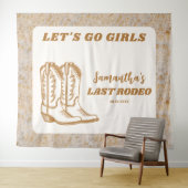 ラストロデオ ウェスタンコウガール バチェロレッテパーティー タペストリー (インサイチュ(横))