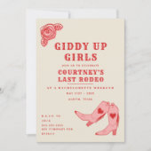 ラストロデオ  ギディアップ ブライズメイドウィークエンド 予定表 招待状 (正面)