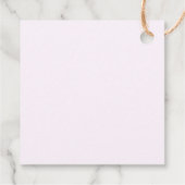 ラストロデオ・バチェロレッテウィークエンド | ピンクのギフトタグ フェイバータグ (裏面)