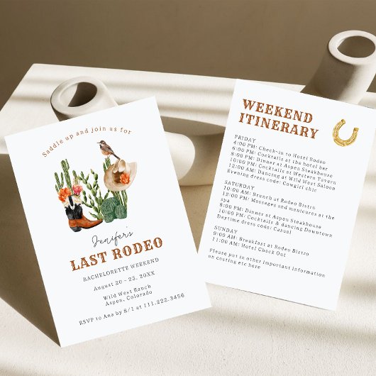 ラストロデオ・バチェロレッテウィークエンド 招待状
