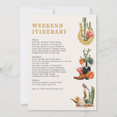 ラストロデオ・バチェロレッテ招待状 招待状 (裏面)