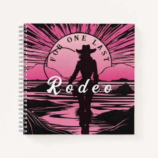 ラストロデオ・バチェロレッテ ノートブック (正面)