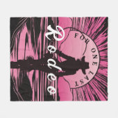 ラストロデオ・バチェロレッテ フリースブランケット (正面(横))