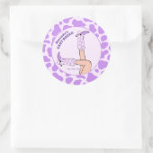 ラストロデオ パープルカウガール ブライダルシャワーパーティー ラウンドシール (バッグ)