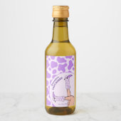 ラストロデオ パープルカウガール ブライダルシャワーパーティー ワインラベル (正面)