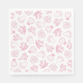 ラストロデオ ピンク ブライズメイドパーティー ペーパーナプキン スタンダードランチョンナプキン